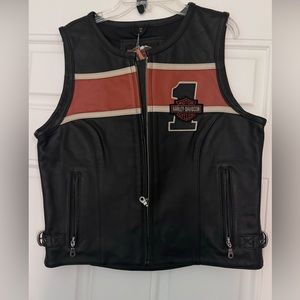 Official Harley Davidson leather vest, NWT
